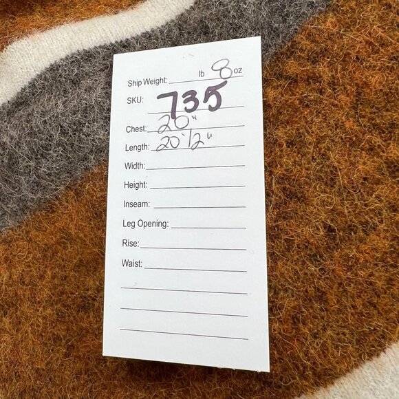 Samsoe Samsoe Anour Caramel Striped Wool & Alpaca Jumper Sweater Size XS - Picture 7 of 7